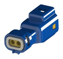 EDAC 560-002-000-310 Connector Housing, IP67, Blue, 1-1.3mm, E-Seal 560 Series, Plug, 2 Positions, 2.5 mm