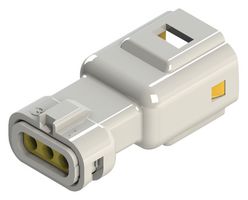 EDAC 560-003-000-110 Connector Housing, IP67, White, 1-1.3mm, E-Seal 560 Series, Plug, 3 Positions, 2.5 mm
