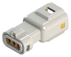 EDAC 560-003-000-111 Connector Housing, IP67, White, 1.3-1.7mm, E-Seal 560 Series, Plug, 3 Positions, 2.5 mm