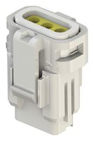 EDAC 560-003-000-210 Connector Housing, IP67, White, 1-1.3mm, E-Seal 560 Series, Receptacle, 3 Positions, 2.5 mm