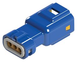 EDAC 560-003-000-311 Connector Housing, IP67, Blue, 1.3-1.7mm, E-Seal 560 Series, Plug, 3 Positions, 2.5 mm