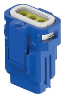 EDAC 560-003-000-410 Connector Housing, IP67, Blue, 1-1.3mm, E-Seal 560 Series, Receptacle, 3 Positions, 2.5 mm