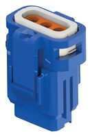 EDAC 560-003-000-411 Connector Housing, IP67, Blue, 1.3-1.7mm, E-Seal 560 Series, Receptacle, 3 Positions, 2.5 mm