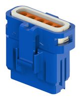 EDAC 560-005-000-411 Connector Housing, IP67, Blue, 1.3-1.7mm, E-Seal 560 Series, Receptacle, 5 Positions, 2.5 mm