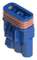 EDAC 572-003-000-400 Connector Housing, IP67, Blue, E-Seal 572 Series, Receptacle, 3 Positions, 5.8 mm