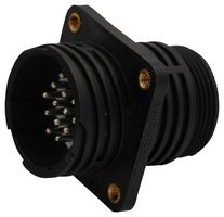 AMPHENOL INDUSTRIAL APC03-18-16P Circular Connector, Standard Circular Connector, APC Series, Panel Mount Receptacle, 16 Contacts
