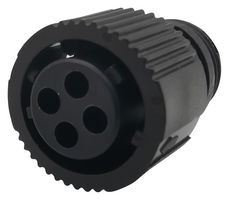 AMPHENOL INDUSTRIAL APC06-8-4S Circular Connector, Standard Circular Connector, APC Series, Cable Mount Plug, 4 Contacts