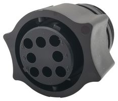 AMPHENOL INDUSTRIAL APC06-11-8S Circular Connector, Standard Circular Connector, APC Series, Cable Mount Plug, 8 Contacts
