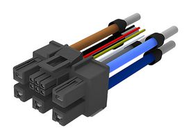 AMPHENOL COMMUNICATIONS SOLUTIONS 10170710-T01LF Cable Assembly, 5 Power + 6 Signal, Wire to Board Receptacle to Free End, 11 Positions, 2 Row