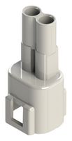 EDAC 572-002-000-100 Connector Housing, IP67, White, E-Seal 572 Series, Plug, 2 Positions, 5.8 mm