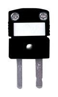 OMEGA HMPW-J-M Thermocouple Connector, Miniature, Black, HMPW Series, Type J, Plug
