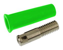 MULTICOMP PRO 76-1446 Banana Test Connector, Jack, Cable Mount, 36 A, 60 VDC, Nickel Plated Contacts, Green
