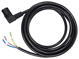 MULTICOMP PRO MC-196-DC Mains Power Cord, IEC 320 C13 to Free End, 3 m, 13 A, 125 V, Black