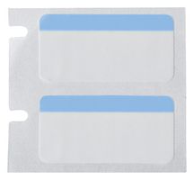 BRADY M5-131-494-BL Label, Thermal Transfer Printable, 12.7 mm, 25.4 mm, Polyester, Black on Blue, White
