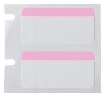 BRADY M5-131-494-PK Label, Thermal Transfer Printable, 12.7 mm, 25.4 mm, Polyester, Black on Pink, White