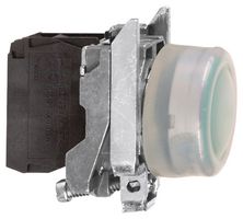 SCHNEIDER ELECTRIC XB4BP31 Industrial Pushbutton Switch, Harmony XB4 Series, 22.5 mm, SPST-NO, Momentary, Round, Green