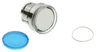 SCHNEIDER ELECTRIC ZB4BA68 Switch Cap, Harmony XB4 Series 22mm Illuminated Pushbutton Switches, Blue, Harmony XB4 Series