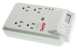 APC P4GC Surge Protector, 4 Outlets, NEMA 5-15R, 15 A, 120 V