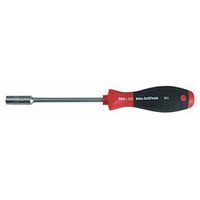 WIHA 34138 Driver, Nut, Softfinish, 5 " Blade, 6.35 mm Drive, 9.3 " Overall