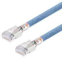 L-COM TRA6261-125F Ethernet Cable, Cat6a, RJ45 Plug to RJ45 Plug