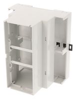 HAMMOND 1597DIN6MDH68 Plastic Enclosure, DIN 6, Open Top, Tall, DIN Rail, Polyphenylene Oxide (PPO), 90 mm, 106 mm, 73 mm