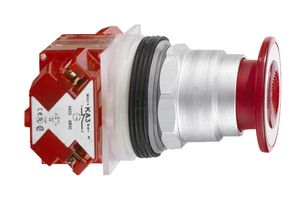 SCHNEIDER ELECTRIC 9001KR9RH2 Industrial Pushbutton Switch, Harmony 9001K Series, 30 mm, DPST-NO, DPST-NC, Momentary, Mushroom