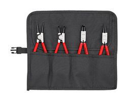 KNIPEX 00 19 56 Pliers Set, Circlip, Straight, Angled, 4 Piece