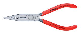 KNIPEX 13 01 614 Plier, Electrician, Atramentized, 14 / 12 / 10 AWG, 160 mm Overall Length