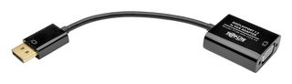 EATON TRIPP LITE P134-06N-VGA-V2 Computer Cable, DisplayPort Plug, HD-15 Receptacle, 6 ", 152.4 mm, Black