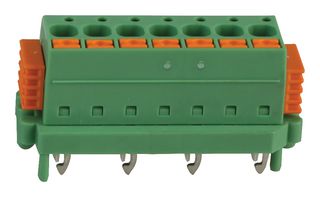PHOENIX CONTACT 1864082 Wire-To-Board Terminal Block, SKEDD, 5 mm, 7 Positions, 24 AWG, 16 AWG, 2.5 mm², Push In