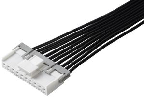 MOLEX 15137-1003 Cable Assembly, Mini-Lock Receptacle to Mini-Lock Receptacle, 10 Positions, 2.5 mm, 1 Row, 300 mm