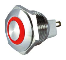 MULTICOMP PRO MC010904 Vandal Resistant Switch, 16 mm, SPST-NO, Momentary, Round Raised, Natural