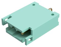 POSITRONIC DF04M420/AA Rectangular Power Connector, 4 Contacts, DF Series, PCB Mount, Through Hole Right Angle, Plug