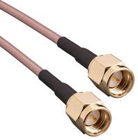 TE CONNECTIVITY CSE-SGAM-610-SGAM RF / Coaxial Cable Assembly, 24 ", 610 mm, RG316/U, SMA Plug, SMA Plug, 50 ohm