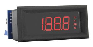 DWYER DPMP-403P LCD DIGITAL PANEL METER WITH POWER ENGINEERING UNITS, LOOP POWERED 4 TO 20 MA, RED SEGMENTS. ROHS COMPLIANT: YES