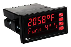 DWYER LTI-241 TEMPERATURE PANEL METER, 12-24 VDC, 4 RELAYS, 4-20 MA TRANSMITTER. ROHS COMPLIANT: YES