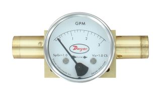 DWYER DTFW-2B-3W Variable Area Flowmeter, 0 to 3 GPM, 3000 psi, 2% Accuracy, 1/2" NPT, DTFW Series