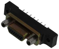 ITT CANNON MDM-15PBSP D Sub Connector, 15 Contacts, Plug, Solder, MDM-PCB Series, Aluminium Body