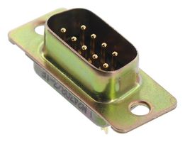 ITT CANNON M24308/3-1F D Sub Connector, DB9, Standard, Plug, MIL-C-24308 Series, 9 Contacts, DE, Solder
