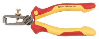 WIHA 32947 Combination Pliers, Stripping, Adjustable, Insulate, 8-28AWG, 7"