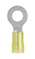 PANDUIT PN10-6RN-D Ring Tongue Terminal, M3.5, #6, 10 AWG, 6 mm², Pan-Term Series, Yellow