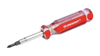 CRESCENT CS61N Screwdriver Set, Multi-Bit, 6-In-1, Phillips, Slotted Insert Bits, Nutdriver Bits