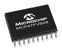 MICROCHIP MCP47FVB28-20E/ST Digital to Analog Converter, 12 bit, I2C, 2.7 V, 5.5 V, 8 Channels, Voltage