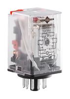 MACROMATIC CONTROLS GR120A3 Power Relay, 3PDT, 120 VAC, 10 A, GR Series, Socket, Non Latching