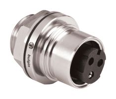 BULGIN LIMITED PXM6012/04P/CR Circular Connector, Circular Power Connector, 6000 Series Buccaneer, Panel Mount Receptacle