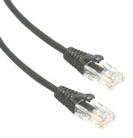 AMPHENOL CABLES ON DEMAND MP-6A28GNSBLK-014 Ethernet Cable, 28AWG, 8P8C, Cat6a, RJ45 Plug to RJ45 Plug, UTP (Unshielded Twisted Pair), Black