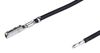 MOLEX 224452-1114 Cable Assembly, Pre-Crimped Lead Stac64 Socket to Free End, 11.8 ft, 300 mm, 224452 Series, Black