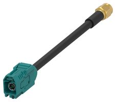 TE CONNECTIVITY 2081345-4 RF / Coaxial Cable Assembly, 6.6 ft, 2 m, RG58LL, SMA Plug, FAKRA Jack, 50 ohm