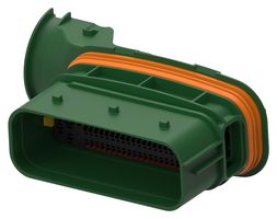 TE CONNECTIVITY 1-2383353-1 Automotive Connector Housing, Black, LEAVYSEAL Series, Plug, 95 Positions