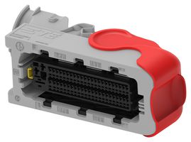 TE CONNECTIVITY 2-2344950-1 Automotive Connector Housing, 4 Row, Gray, Receptacle, 95 Positions